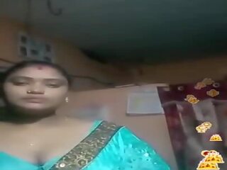 タミル語 インディアン 大きな美しい女性 青 silky blouse 生きる, ポルノの 02